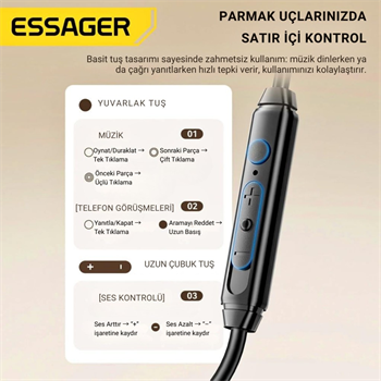 Essager Pro Seri Gaming HiFi Kulaklık – Mikrofonlu, Yüksek Ses Kalitesi, Kristal Ses Sistemli Kulaklık