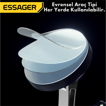 Essager Pro Seri Nano Yapışkanlı Magsafeli Manyetik Telefon Tutucu, Torpido Üstü, Masaüstü Telefon Tutucu