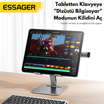 Essager Type-C To USB OTG Dönüştürücü Adaptör, 5 Gbps Veri Aktarım, Mini Type C Çevirici, Klavye, Mouse Çevirici