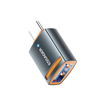 Essager Type-C To USB OTG Dönüştürücü Adaptör, 5 Gbps Veri Aktarım, Mini Type C Çevirici, Klavye, Mouse Çevirici