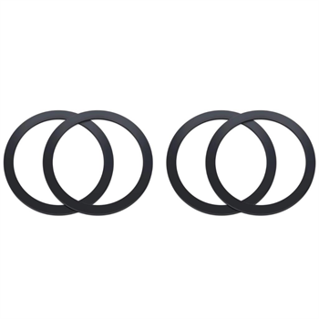 Polham 0.4mm 4 Adet Set Ultra İnce Yapışkanlı Mıknatıslı Metal Halka, 3M Hafif Tüm Telefonlara Uyumlu