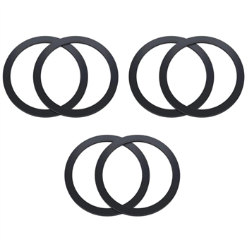 Polham 0.4mm 6 Adet Set Ultra İnce Yapışkanlı Mıknatıslı Metal Halka, 3M Hafif Tüm Telefonlara Uyumlu