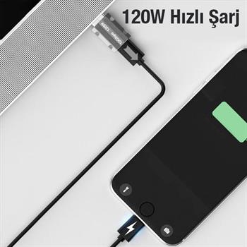 Polham 120W 10Gpbs USB To Type C Çevirici Dönüştürücü Adaptör, OTG Dönüştürücü, Ultra Dayanıklı 