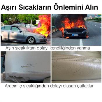 Polham 142x67 CM Universal Araç İçi Ön Cam Güneş Koruyucu Branda, Sedan, Suv ve Hatchback Uyumlu 