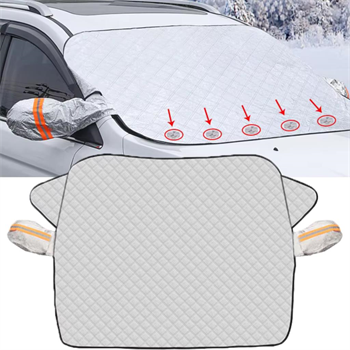 Polham 145x115 CM Tüm Araçlara Uyumlu Ön Cam Isı Önleyici Güneşlik, Su, Rüzgar, Çamur Geçirmez Ön Cam Brandası