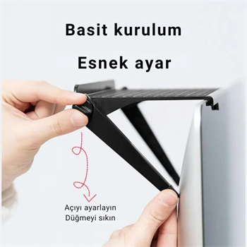 Polham 22x11 CM TV Üstü Kumanda, Modem, TV Kutusu Rafı, Monitör, Notebook Uyumlu Düzenleme Rafı