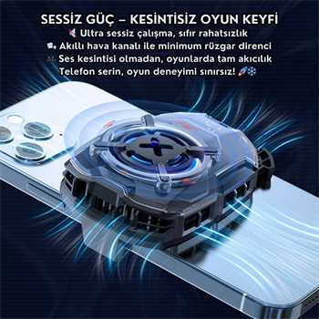 Polham 27W Akıllı Sıcaklık Kontrollü Süper İletken Telefon Soğutma Fanı Radyatör, Güçlü ve Sessiz Soğutucu