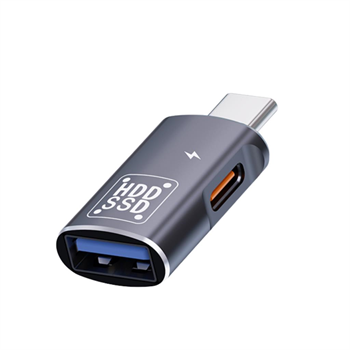 Polham 2in1 Type C To Type C ve USB Çevirici OTG Adaptör, Şarj ve Data Aktarım OTG Çeviricisi