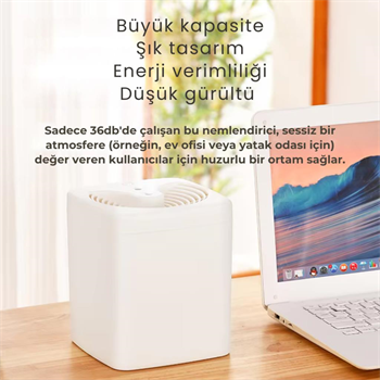 Polham 3 Litre Ultrasonik Hava Nemlendirici, Buhar Makinası Sprey, Koku Eklenebilir Çift Püskürtmeli Nemlendirici