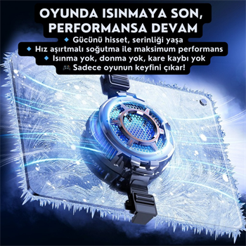 Polham 4800RPM 30W Yüksek Güçlü Telefon ve Tablet Soğutucu Fan – Sessiz, Manyetik ve Klipsli Soğutucu