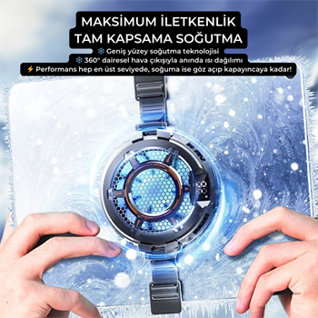 Polham 4800RPM 30W Yüksek Güçlü Telefon ve Tablet Soğutucu Fan – Sessiz, Manyetik ve Klipsli Soğutucu