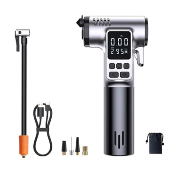 Polham 4in1 150PSİ 4000mAh Şarjlı Araç Lastik Şişirme Pompası, Cam Kırıcı, Kemer Kesici, Led Işıklı,Şarjlı Pompa