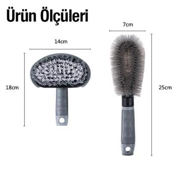 Polham 6 Parçalı Araba, Motorsiklet İçin Detaylı Temizleme Seti, Oto Bakım Seti, Mikrofiber Set