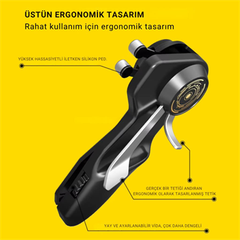 Polham 6 Parmak Tüm Tabletler İle Uyumlu Pubg ve Mobil Oyun Kontrol Adaptörü, Kaymaz Çizmez Joystick