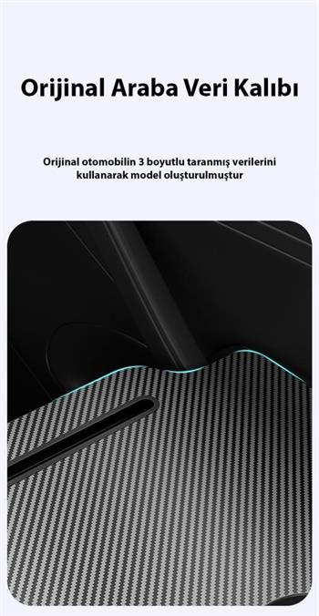 Polham 70x40 CM Tesla Model ve Model Y İle Uyumlu Araç İçi Masa,Bardaklıklı Yemek ve Çalışma Tepsisi