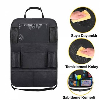 Polham 8 Bölmeli Araç Koltuk Arkası Organizer Araba Koltuk Arkası Eşya Düzenleyici Organizer