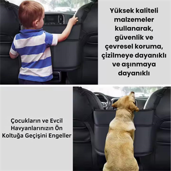 Polham 8 Bölmeli Oto Ön ve Arka Koltuklar İçin Organizer Çanta, Çok Fonksiyonlu İki Koltuk Arası Çanta