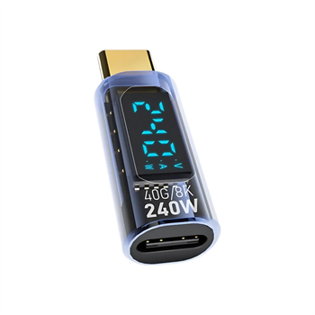 Polham 8K HDMİ, 40Gpbs ve 240W Süper Hızlı Dişi Type C to Erkek Type C Şarj, Data ve HDMİ Çevirici Adaptör