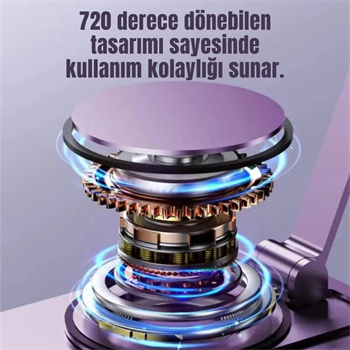 Polham Açı ve Yükseklik Ayarlı Telefon ve Tablet Tutucu Stand, Kaydırmaz Masaüstü Dönebilen Stand