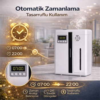 Polham Akıllı Aroma Difüzörü 200ML Profesyonel Koku Makinesi | 300m² Etkili | Zaman Ayarlı l Telefon Kontrollü