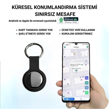 Polham Android ve İos Apple İphone Uyumlu Kayıp Bulucu Airtag, Çocuklar, Evcil Hayvanlar ve Eşyalar İçin Takip Cihazı