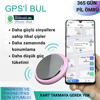 Polham Android ve İos Apple İphone Uyumlu Kayıp Bulucu Airtag, Çocuklar, Evcil Hayvanlar ve Eşyalar İçin Takip Cihazı
