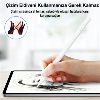 Polham Apple Pencil 2. Nesil Kapasitif Stylus Kalem, Aktif Versiyon İphone, İpad Dokunmatik Kalem