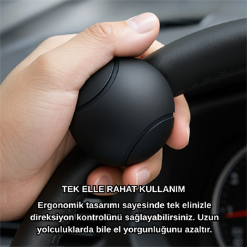 Polham Araç Direksiyon Topuzu 360 Dönebilir, Direksiyon Çizmez, Tüm Araç Direksiyonlarına Uyumlu