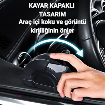 Polham Araç İçi Cam Kenarı Küllük, Kapaklı Kül Dağılma ve Koku Önleyici Küllük, Araç Kapı Küllüğü