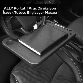 Polham Araç İçi Direksiyon Simidine Monte Edilen Yemek Tepsisi ve Bardaklık, Laptop Sehpası