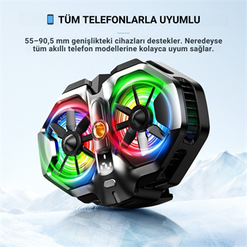 Polham Çift Fanlı 10.000 RPM Soğutucu | RGB LED Işık Efektli | Ultra Sessiz Çalışma | Oyuncular & Yayıncılar İçin