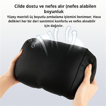 Polham Ergonomik Premium Araç Boyun Yastığı – Delikli Nefes Alabilen Yapı, Tüm Araçlara Uyumlu, Ortopedik Yastık