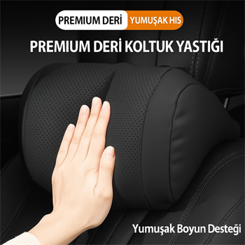 Polham Ergonomik Premium Araç Boyun Yastığı – Delikli Nefes Alabilen Yapı, Tüm Araçlara Uyumlu, Ortopedik Yastık