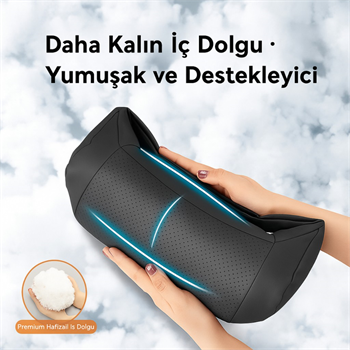 Polham Ergonomik Premium Araç Boyun Yastığı – Delikli Nefes Alabilen Yapı, Tüm Araçlara Uyumlu, Ortopedik Yastık