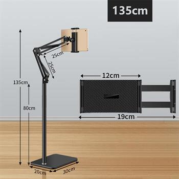 Polham Ful Metal Teleskopik Açı ve Yükseklik Ayarlı Telefon ve Tablet Tutucu Stand, Video İzlemek Çekmek İçin Stand