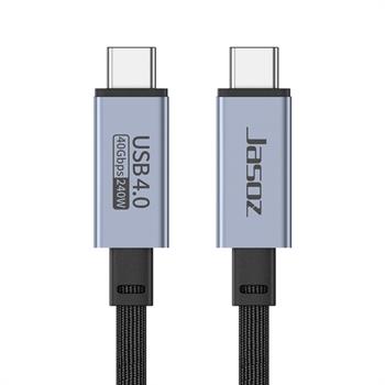 Polham Jasoz 2 Metre 240W 4.0 Thunderbolt Type-C to Type-C Şarj, Data ve 8K 60Hz Görüntü Aktarım Kablosu