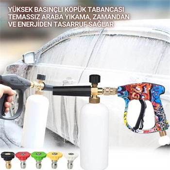 Polham Karcher K Serisi İle Uyumlu Basınçlı Yıkama Makineleriyle Uyumlu Profesyonel Araç Yıkama Tabanca Seti