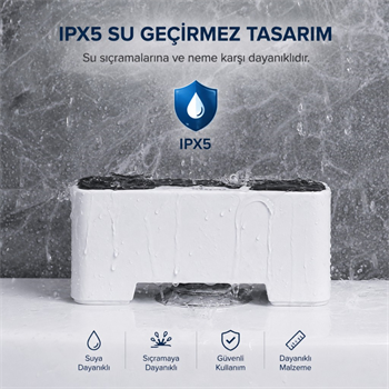 Polham Kızılötesi Sensörlü Otomatik Sifon Aparatı – Temassız Kullanım, Suya Dayanıklı, 1200mAh Şarjlı