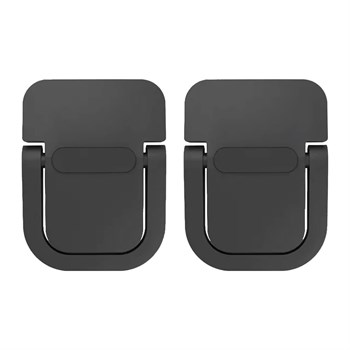 Polham Metal 2 adet 5MM 3M Yapışkanlı Katlanabilir Ultra Mini Laptop Standı,Portatif Taşınabilir