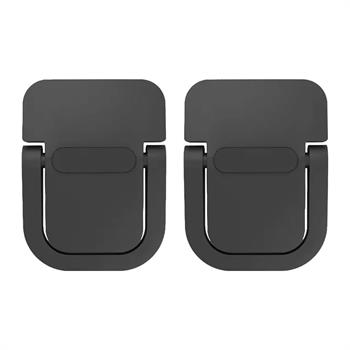 Polham Metal 2 adet 5MM 3M Yapışkanlı Katlanabilir Ultra Mini Laptop Standı,Portatif Taşınabilir