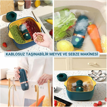 Polham Meyve ve Sebze Yıkama Dezenfekte Makinası, Bakteri, Virüs, Tarım İlacı Pestisit Temizleyici, Ozon Temizleyici