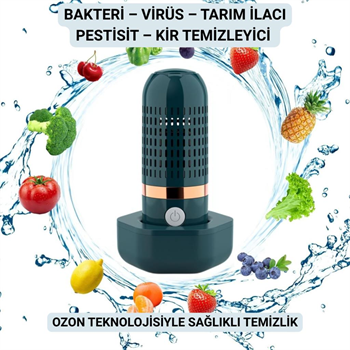 Polham Meyve ve Sebze Yıkama Dezenfekte Makinası, Bakteri, Virüs, Tarım İlacı Pestisit Temizleyici, Ozon Temizleyici