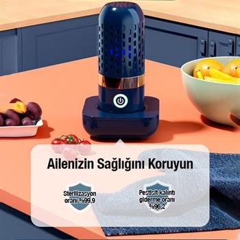Polham Meyve ve Sebze Yıkama Dezenfekte Makinası, Bakteri, Virüs, Tarım İlacı Pestisit Temizleyici, Ozon Temizleyici