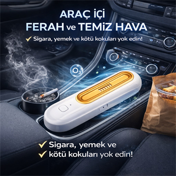 Polham Ozonlu Sterilizasyon ve Koku Giderici– Buzdolabı, Araç, Ayakkabılık ve Banyo İçin Kötü Koku Giderici