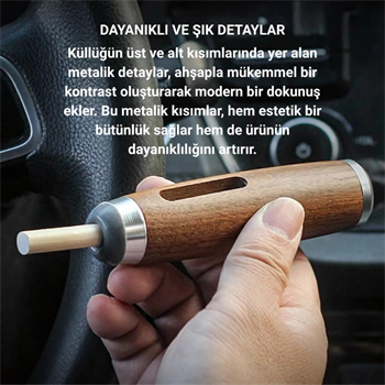 Polham Pipo Tipi Taşınabilir Tüm Sigaralara Uyumlu Küllük, Ev, Ofis, Araç ve Açık Alan İçin Mini Küllük