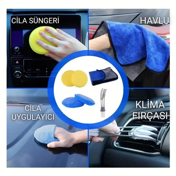 Polham Premium 26 Parça Ful+Ful Profesyonel Araç Detaylı Temizlik Seti, Matkap Uçlu Ultra Sağlam Tam Set