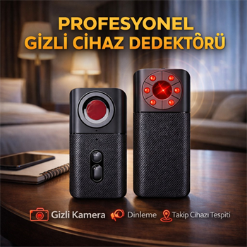 Polham Profesyonel Cihaz Dedektörü – Kamera, Dinleme ve GPS Takip Cihazı Tespit Cihazı | Kızılötesi Sinyal Algılama