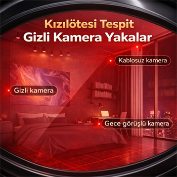 Polham Profesyonel Cihaz Dedektörü – Kamera, Dinleme ve GPS Takip Cihazı Tespit Cihazı | Kızılötesi Sinyal Algılama
