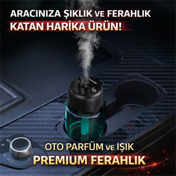 Polham Şarjlı Araç İçi Ortam Koku Difüzörü | Zaman Ayarlı | Sessiz Çalışma | 160ML Kapasiteli | 300mAh Şarjlı