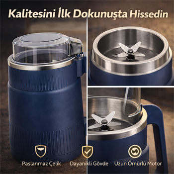Polham Süper Güçlü Motor 500 ml Paslanmaz Çelik 8 Bıçaklı Kompakt Baharat, Bakliyat ve Kahve Öğütücü